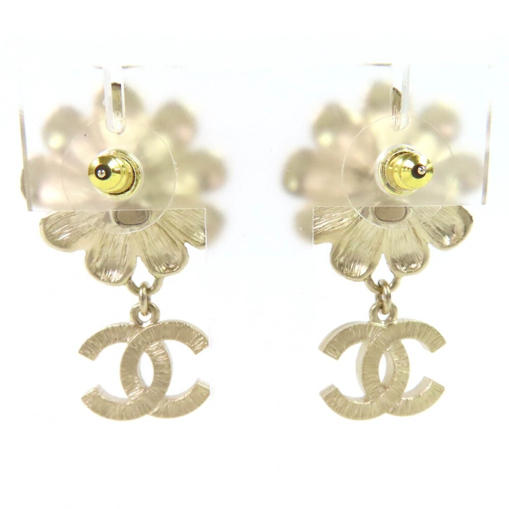 CHANEL Black Pearl Logo Earrings - Picture 3 of 5
